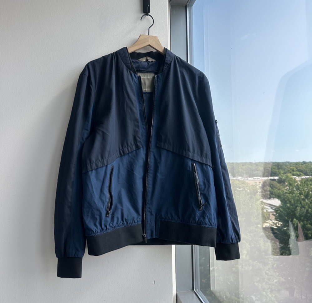 Zara Man Blue Bomber Jacket XXL